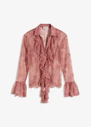 Blus med spets, bonprix