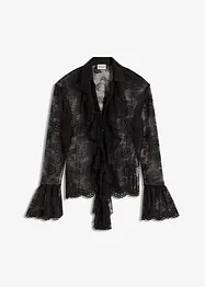 Blus med spets, bonprix