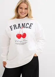 Oversized sweatshirt av ekologisk bomull, bonprix