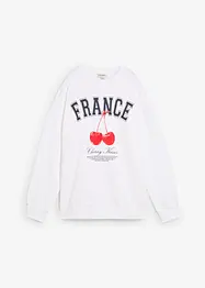 Oversized sweatshirt av ekologisk bomull, bonprix