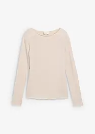 Långärmad topp med båthals, bonprix