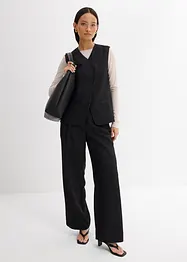 Lång väst med twillstruktur, bonprix