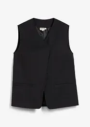 Lång väst med twillstruktur, bonprix