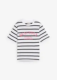 Randig T-shirt av ren bomull, bonprix