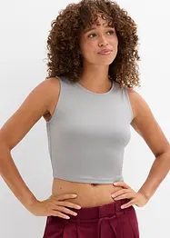Croppad topp i figurnära modell (2-pack), bonprix