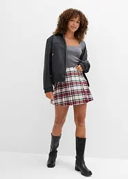 Ribbstickad topp av ekologisk bomull, bonprix