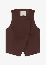 Väst med asymmetrisk knappslå, bonprix