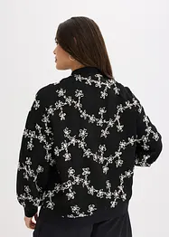 Blusjacka med broderi, bonprix