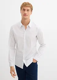 Business-skjorta med minimönster, Slim Fit, bonprix