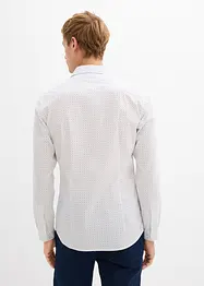 Business-skjorta med minimönster, Slim Fit, bonprix