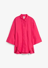 Skjortblus i svalkande linnemix, bonprix