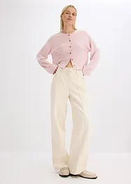 Ribbstickad cardigan, bonprix