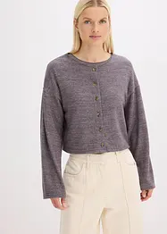 Ribbstickad cardigan, bonprix