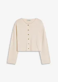 Ribbstickad cardigan, bonprix