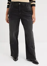 Jeans Wide Leg Mid Waist, bonprix