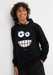 Sweatshirt med huva i ren bomull för barn, bonprix