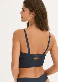 Balconette-BH med skir spets och glansiga effekter, bonprix