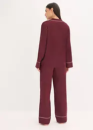 Vävd satinpyjamas, bonprix