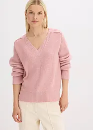 Tröja med V-ringning, bonprix
