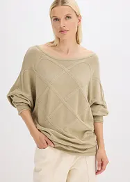 Tröja med flätmönster, bonprix