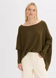 Tröja i fintrådig viskosmix, bonprix