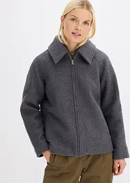 Blusjacka i mjuk bouclé, bonprix