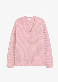 Cardigan i skön materialmix, bonprix