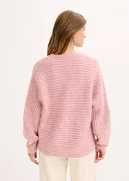 Cardigan i skön materialmix, bonprix