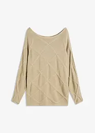Tröja med flätmönster, bonprix