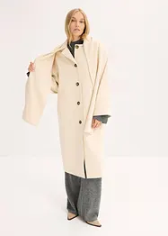 Oversizekappa i mjuk materialmix, bonprix