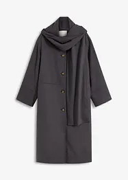 Oversizekappa i mjuk materialmix, bonprix