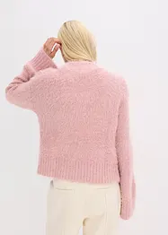 Tröja av fluffigt garn i fyrkantig modell, bonprix