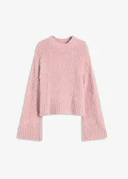 Tröja av fluffigt garn i fyrkantig modell, bonprix