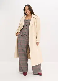 Trenchcoat med yllelook, bonprix