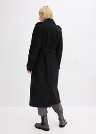 Trenchcoat med yllelook, bonprix