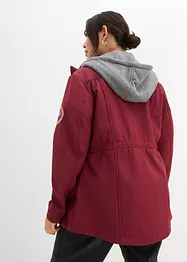 Lång vattenavvisande softshelljacka med 2-i-1-look, bonprix