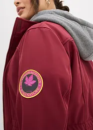 Lång vattenavvisande softshelljacka med 2-i-1-look, bonprix