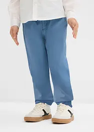 Regular Fit dra på-byxa i ren bomull, Straight, bonprix
