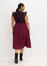 Mellanlång dirndl med sammet (2 delar), bonprix