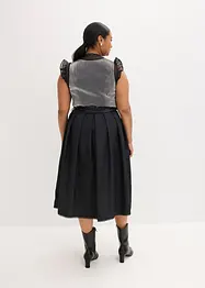 Mellanlång dirndl med sammet (2 delar), bonprix