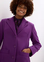 Lång kappa med yllelook, bonprix