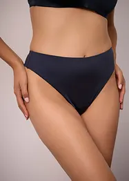 Stringtrosa i ett glansigt material med hög midja (2-pack), bonprix