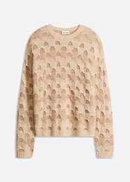 Mjuk oversizetröja med ull och alpackaull, bonprix