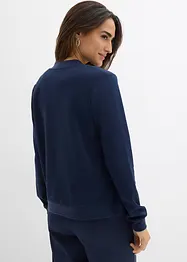 Trikåjacka med dragkedja i neopren, bonprix