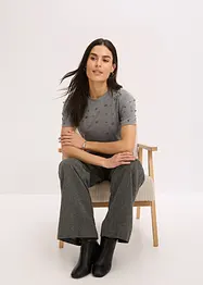 T-shirt med pärlapplikation, bonprix