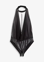 Body med öppen gren och wetlook, bonprix
