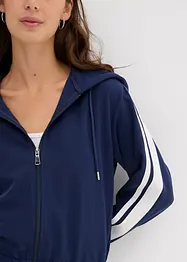 Träningsjacka med sportiga ränder, bonprix