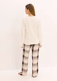 Pyjamas med byxa av vävt material och presentpåse, bonprix