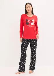 Pyjamas med sovmask, bonprix