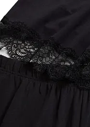 Pyjamas med skir spets, bonprix
